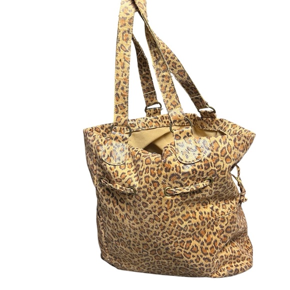 Neiman Marcus Tan & Black Leopard Print
Tote Bag Animal Print Lux - Picture 6 of 9